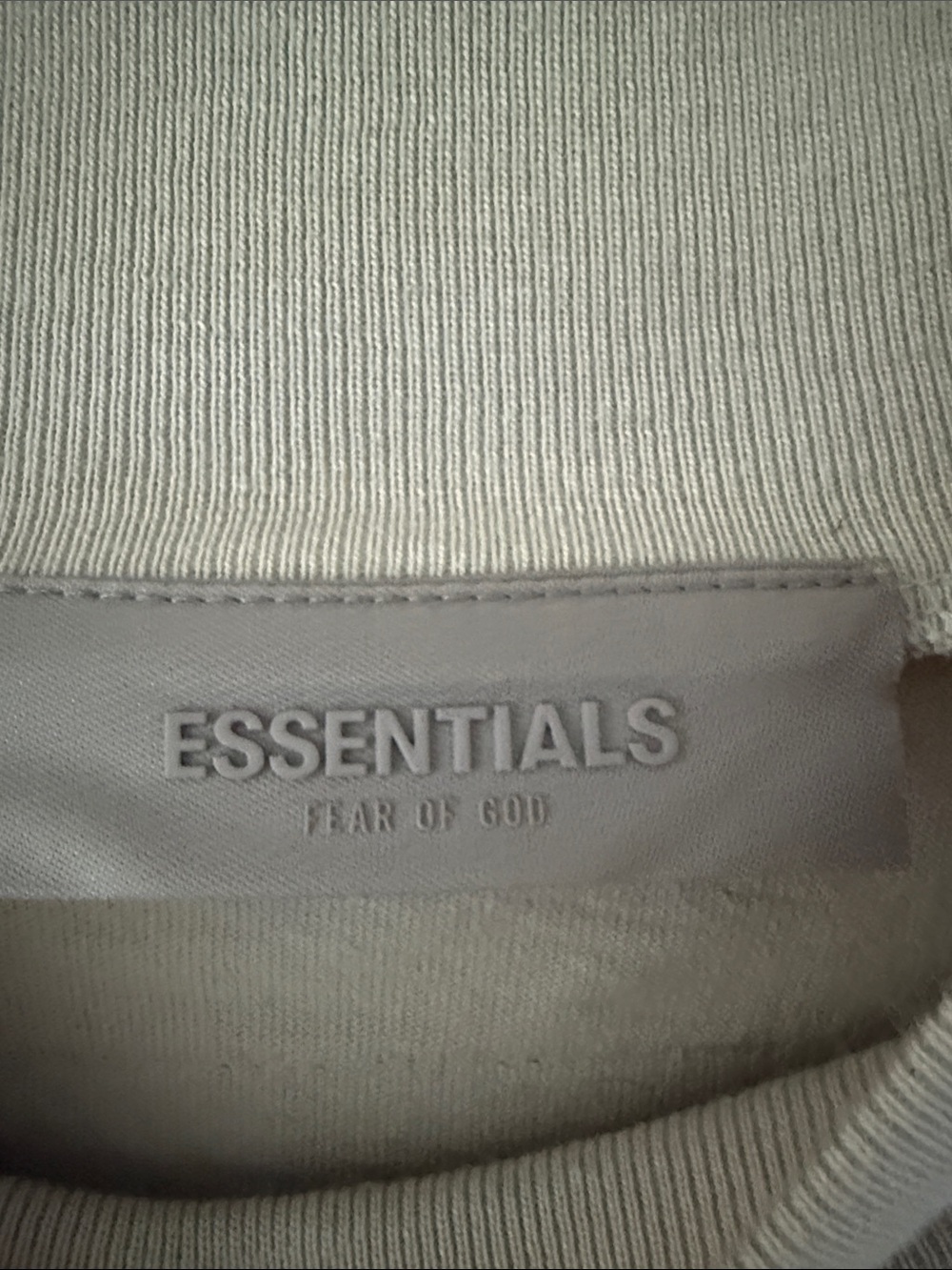 Fear of God ESSENTIALS Beige Long Sleeve Tee - Picture 2 of 3